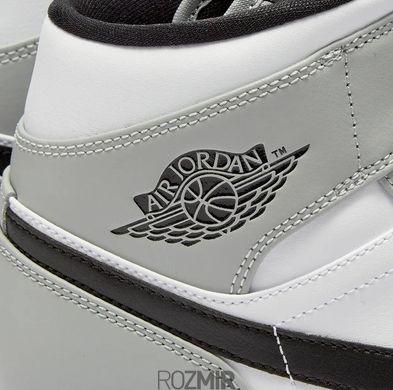 Кроссовки Air Jordan 1 Mid “Light Smoke Grey/Black/White” 554724-092