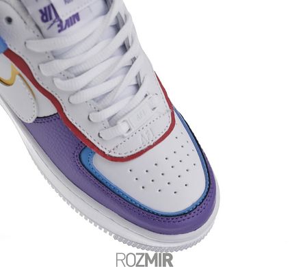 Жіночі кросівки Nike Air Force 1 Low Shadow "White Blue Purple"