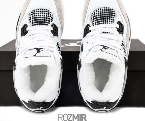 Зимние кроссовки Air Jordan 4 Winter &ldquo;White/Black&rdquo; с мехом