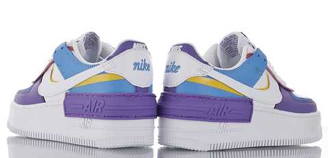 nike air force 1 blue and purple