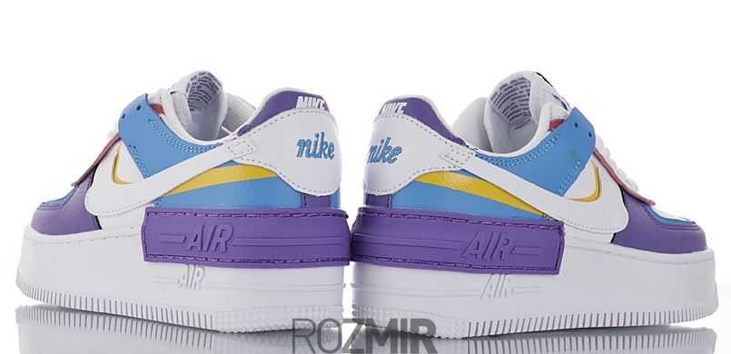 Женские кроссовки Nike Air Force 1 Low Shadow "White Blue Purple"