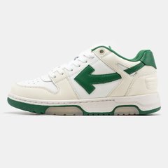 Кроссовки OFF-WHITE Out Of Office OOO Low Tops Black/Green