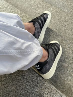 Кросівки Atmos X adidas Superstar Denim "Gray Six/Core Black/Cream White"