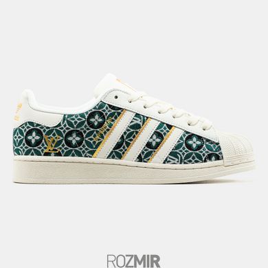 Кроссовки Louis Vuitton x adidas Superstar "Green/Cream White"