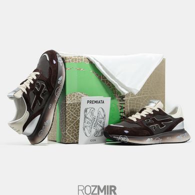 Жіночі кросівки Premiata Lauryn "Brown/Beige/Silver/White"