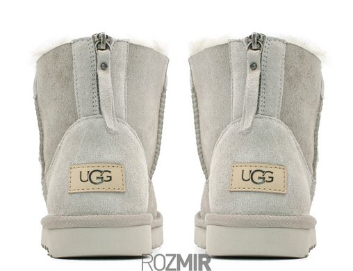 Женские угги UGG Classic Mini Zip "Light Grey"
