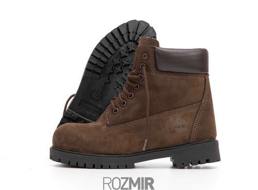 Зимові черевики Timberland 6-Inch Premium Winter Boots "Brown" з хутром