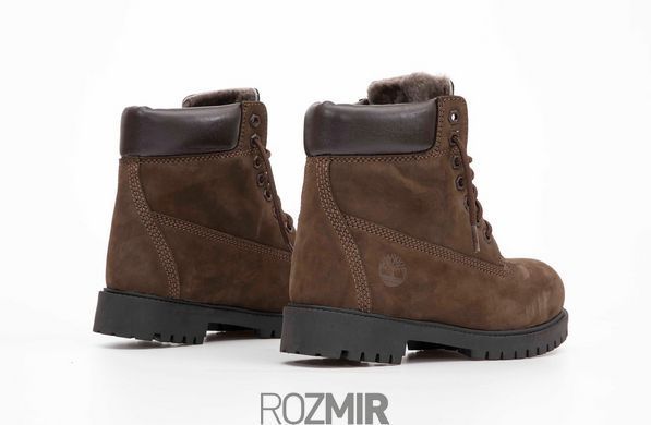 Зимові черевики Timberland 6-Inch Premium Winter Boots "Brown" з хутром