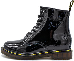 Лаковані черевики Dr. Martens 1460 Patent Black без хутра