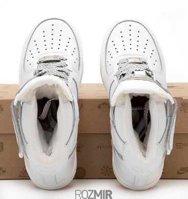 Зимові кросівки Nike Air Force 1 High Winter "White" з хутром