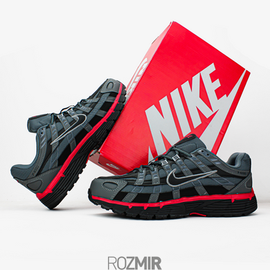 Мужские кроссовки Nike P-6000 "Grey/Black/Red"