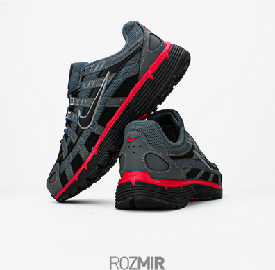 Мужские кроссовки Nike P-6000 "Grey/Black/Red"