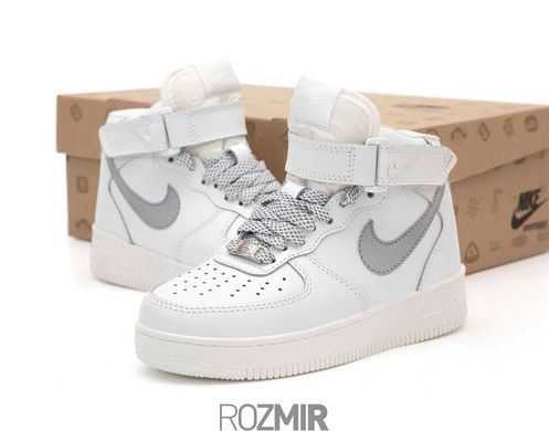 Зимові кросівки Nike Air Force 1 High Winter "White" з хутром