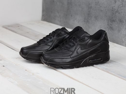 Кросівки Nike Air Max 90 Leather "Triple Black"