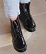 Зимові жіночі черевики Dr. Martens Jadon Platform Patent FUR "Black" з хутром