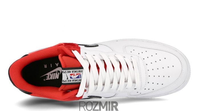 Мужские кроссовки Nike Air Force 1 '07 LV8 NBA "White/University Red"