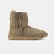 Женские угги UGG Classic Mini Double Zip "Khaki"