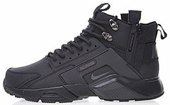 Мужские кроссовки ACRONYM x Nike Huarache CITY MID LEA "Black", 40