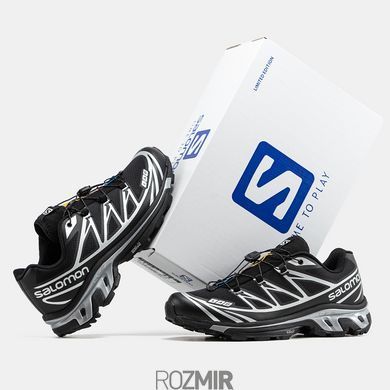 Мужские кроссовки Salomon XT-6 LAB Soft Ground Gore-Tex "Black Silver"