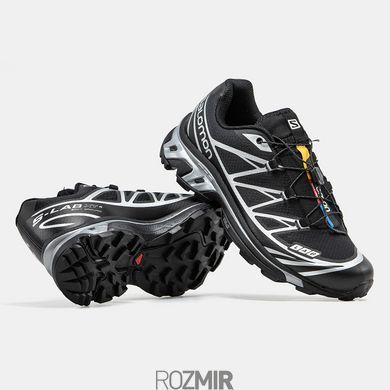Мужские кроссовки Salomon XT-6 LAB Soft Ground Gore-Tex "Black Silver"
