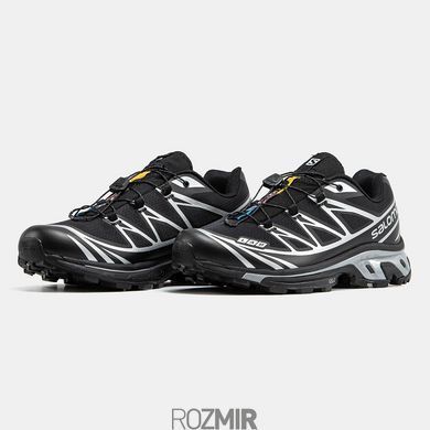 Мужские кроссовки Salomon XT-6 LAB Soft Ground Gore-Tex "Black Silver"