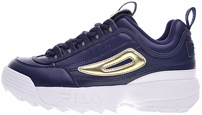 fila disruptor navy and gold