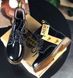 Зимові лаковані черевики Dr. Martens 1460 Black Lacquered з хутром