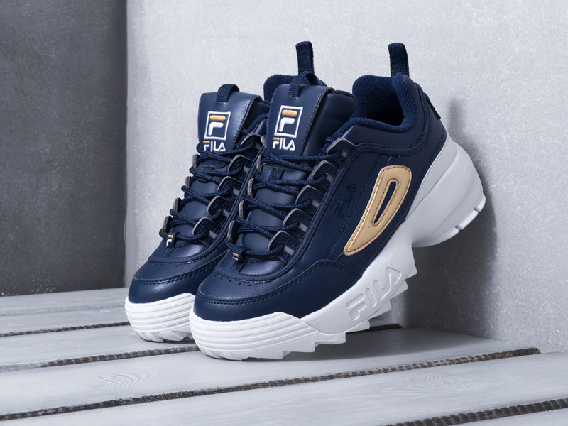 fila disruptor navy and gold