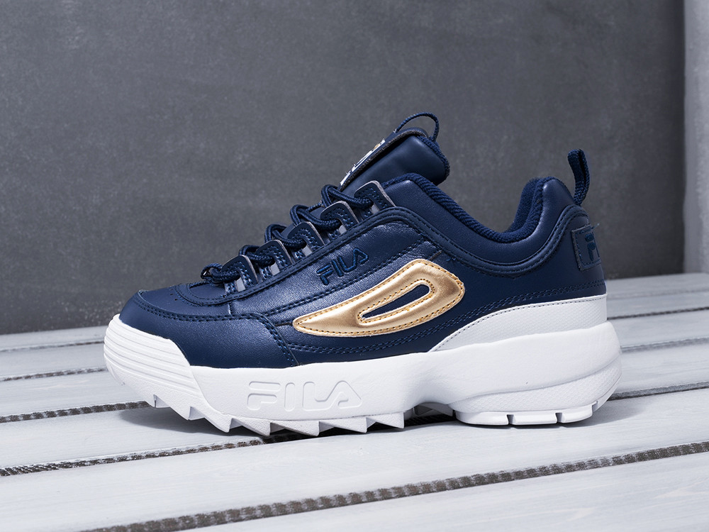 fila disruptor navy and gold