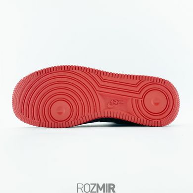 Зимние кроссовки Nike Air Force 1 High Winter FUR "Grey/Red" с мехом