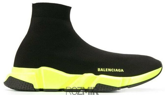 Кросівки Balenciaga Speed Trainer "Black/Yellow" 567042W05G01000