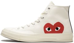 Кеды Converse Chuck Taylor All-Star 70s Hi Comme des Garcons PLAY "White", 41