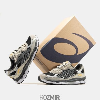Мужские кроссовки Asics Gel-NYC Gore-Tex Термо "Beige/Grеy/Silver/Black"