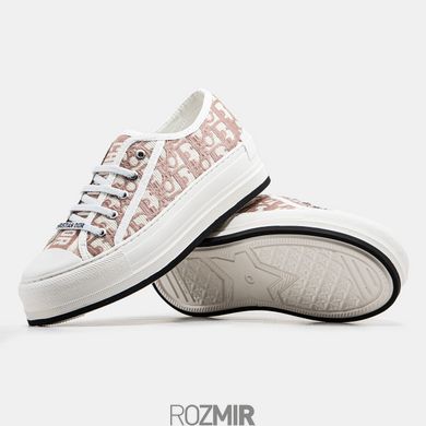 Жіночі кросівки Dior Walk'n'Dior Platform Sneaker White/Beige