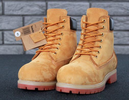 Зимние ботинки Timberland 6-Inch Premium Winter Boots "Yellow" с натуральным мехом