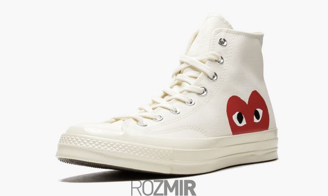 Кеди Converse Chuck Taylor All-Star 70s Hi Comme des Garcons PLAY "White"