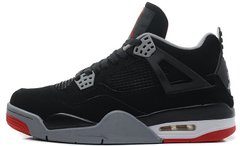 Баскетбольні кросівки Air Jordan 4 Retro Bred "Black/Fire Red-Cement Grey"