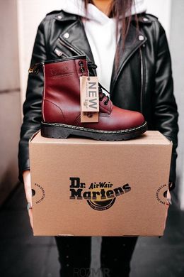 Зимние ботинки Dr. Martens 1460 Cherry Red с мехом