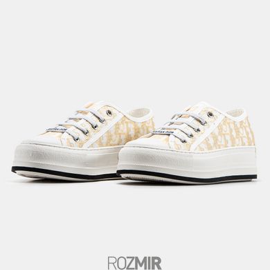 Женские кроссовки Dior Walk'n'Dior Platform Sneaker White/Light Beige