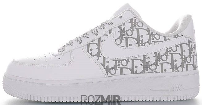 Женские кроссовки Dior x Nike Air Force 1 Low "White"