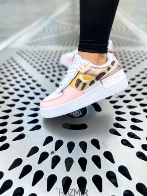 Жіночі кросівки Nike Air Force 1 Shadow "White / Pink-Camo"