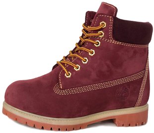 Женские зимние ботинки Timberland Winter "Burgundy" с мехом