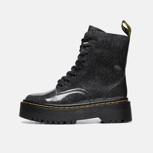 Лакированные ботинки Dr. Martens Jadon Galaxy Premium "Black" без меха