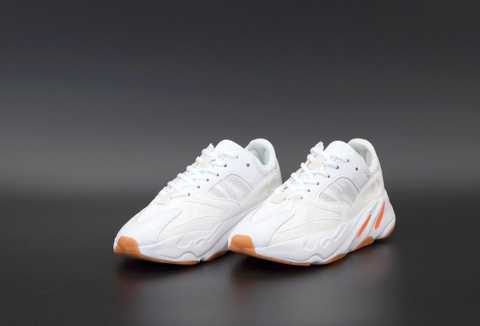 Yeezy white 2025 and orange