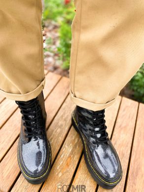 Лакированные ботинки Dr. Martens Jadon Galaxy "Black" без меха с молнией