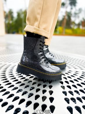 Лакированные ботинки Dr. Martens Jadon Galaxy "Black" без меха с молнией