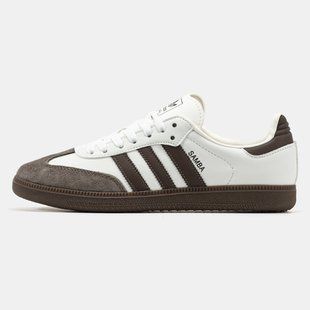 Женские кроссовки adidas Samba "White/Brown"