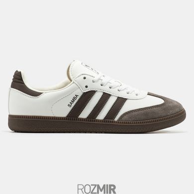 Женские кроссовки adidas Samba "White/Brown"