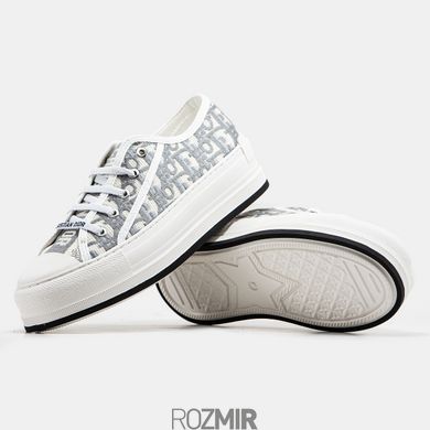 Жіночі кросівки Dior Walk'n'Dior Platform Sneaker White/Grey