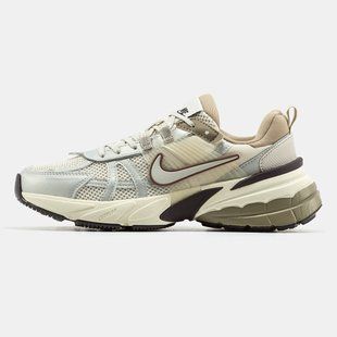 Кросівки Nike V2K Runtekk "Beige/Brown - Silver"